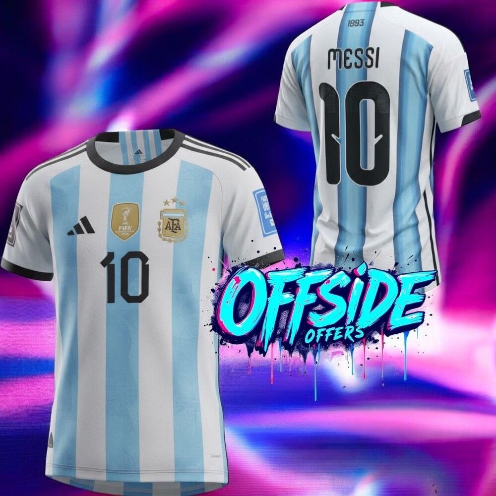 Argentina Messi #10 Home Jersey 2026 World Cup Men’s Soccer Shirt Blue White
